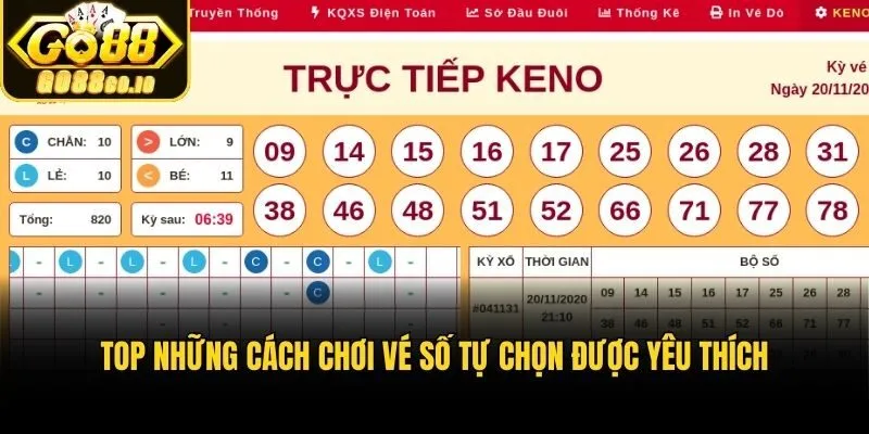 Top những cách chơi vé số tự chọn được yêu thích